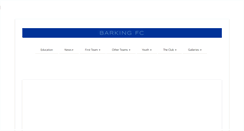 Desktop Screenshot of barking-fc.co.uk