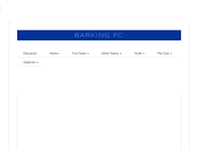 Tablet Screenshot of barking-fc.co.uk